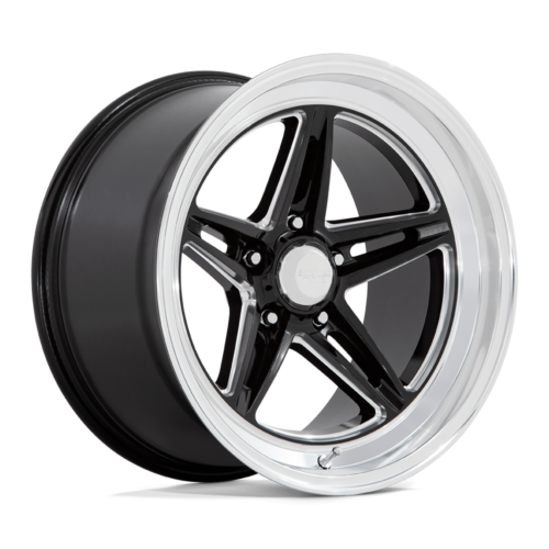 American Racing Vintage VN514 Groove 18x10 5x120.65 0mm Gloss Black Milled