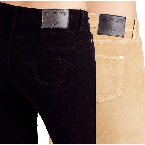 True Religion para mujer Super Skinny Crop Capri Pantalones de pana | eBay