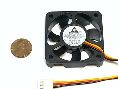 GDstime 12V 5010 3Pin Computer fan 50MM 5CM pc cooling Brushless C41 STAMP