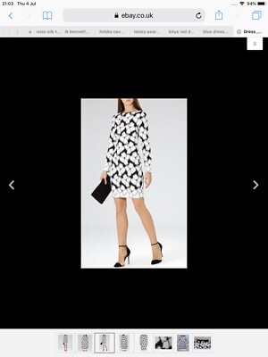 Reiss New Fitted Body Con Dress Lottie Lace Size 10 UK