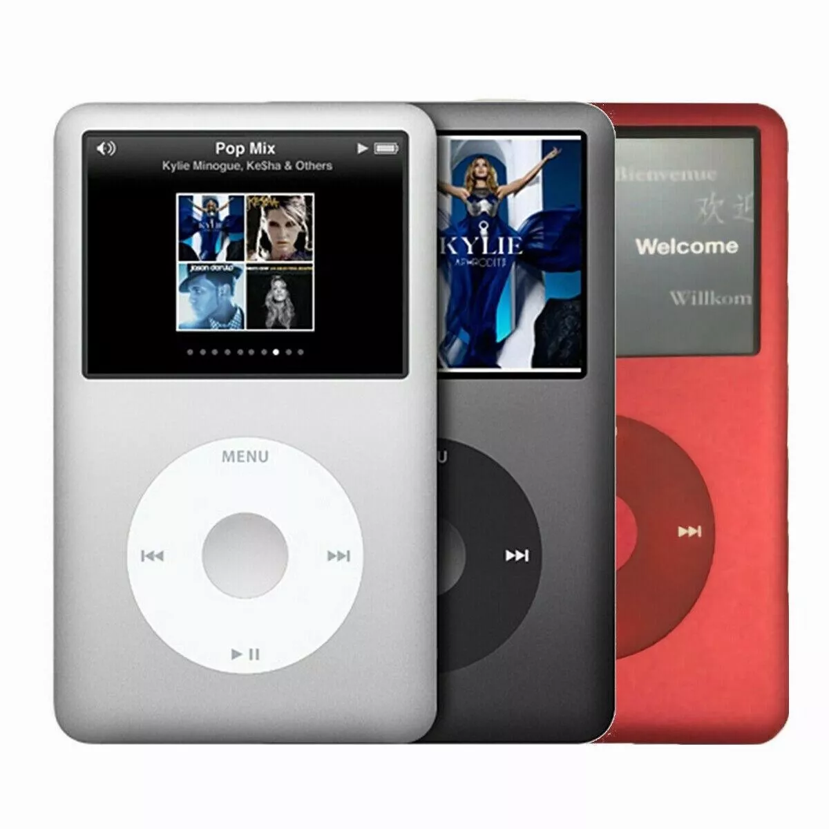 Brand NEW Apple iPod Classic 7th Generation Black/Red/Silver (160GB)  Warranty!!!