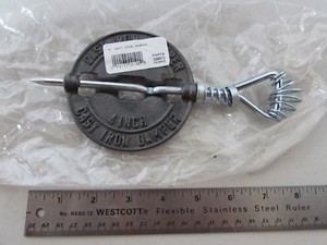 4” Wall Tent Cast Iron Wood Stove Damper Parkersburg Flue