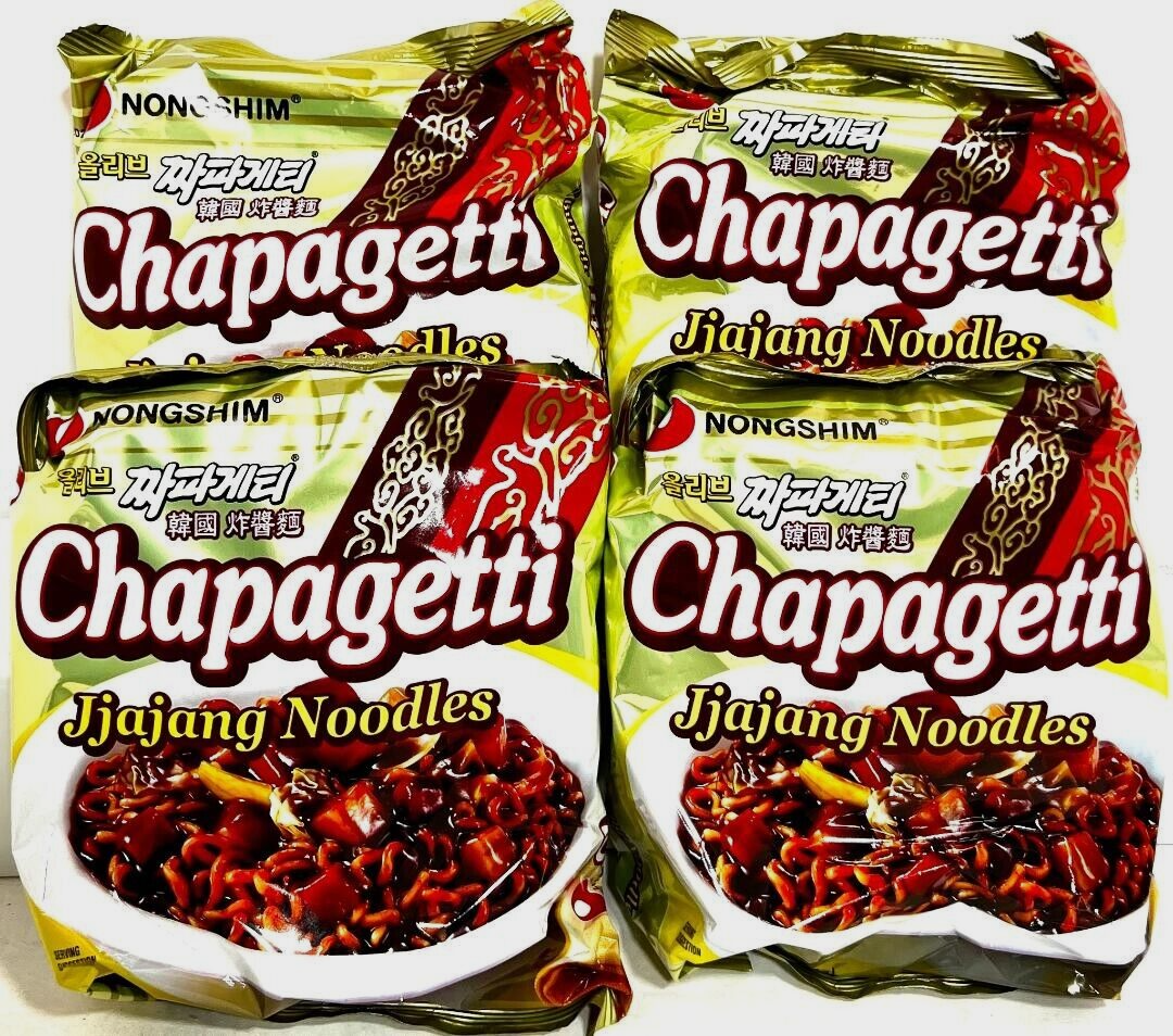 spicygem ① 【used品】 NongShim Chapagetti Jjajang Instant Noodle 4.48 oz x 4 Packs~11/08