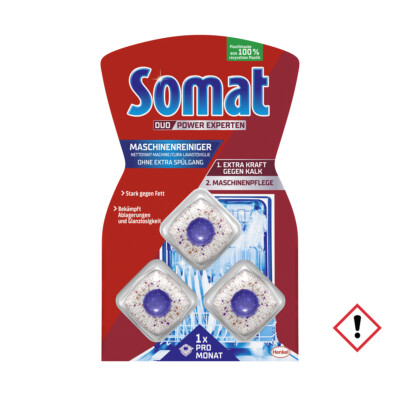 Somat Maschinenreiniger extra Kraft gegen Fett und Kalk 3 Stück 57g
