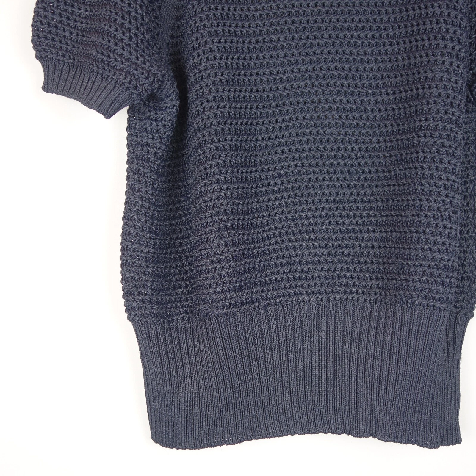 Maglione girocollo vintage Celine Paris blu navy maglia rayon made in Italy taglia 44