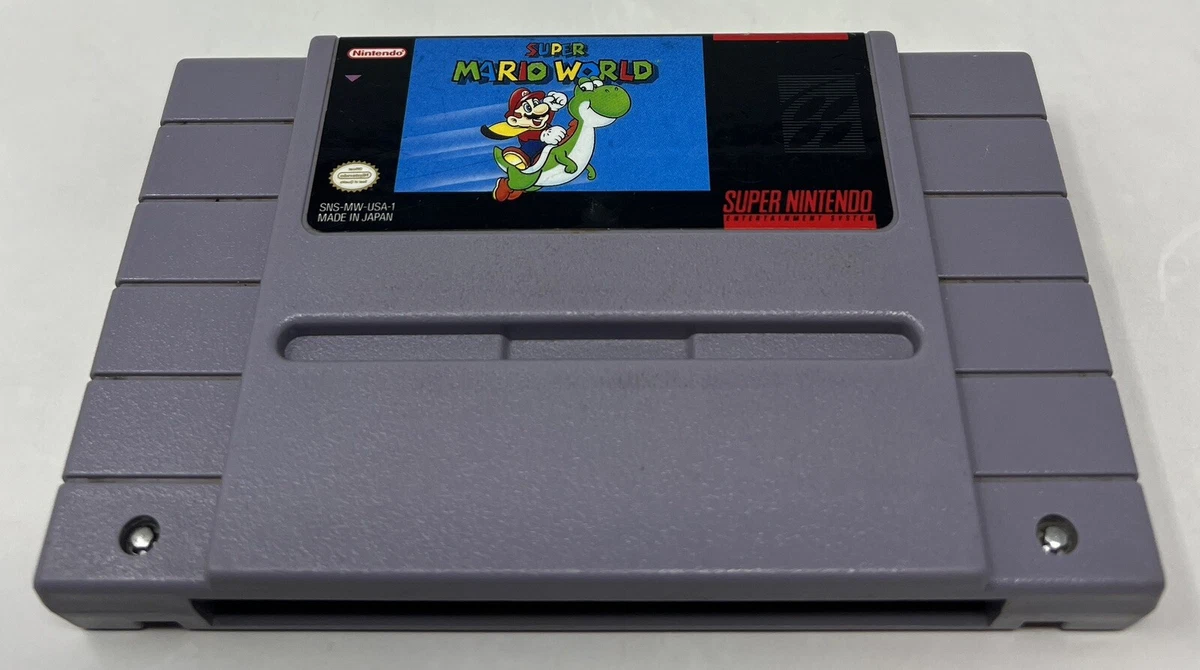 Super Mario World SNES Super Nintendo Original Game Tested Working Authentic