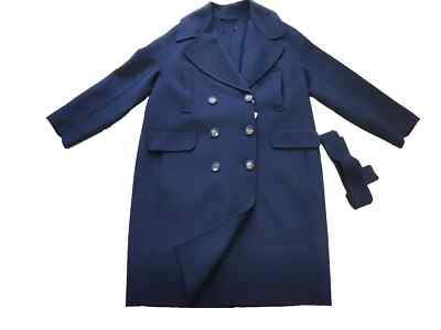 ✨MAX MARA Double Breasted Coat in Virgin WOOL Usa12_ It46_ De42_