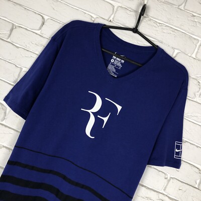 Nike RF Roger Federer tennis court Shirt Size XL men's | eBay
