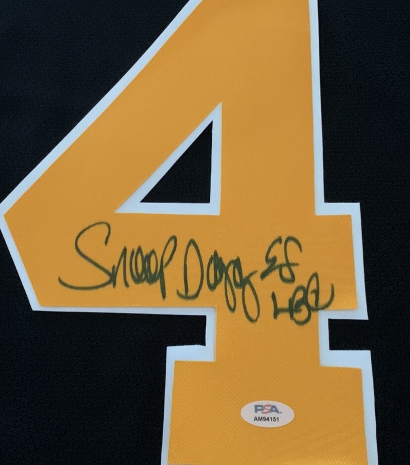 SNOOP DOGG SIGNED 94 PENGUINS GIN AND JUICE JERSEY LICENSED 1/1 PSA