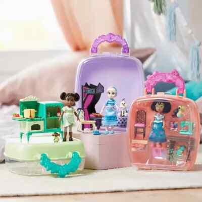 Disney Once Upon a Story Puppe Spielset Rapunzel Elsa Cinderella Belle Tiana Arielle