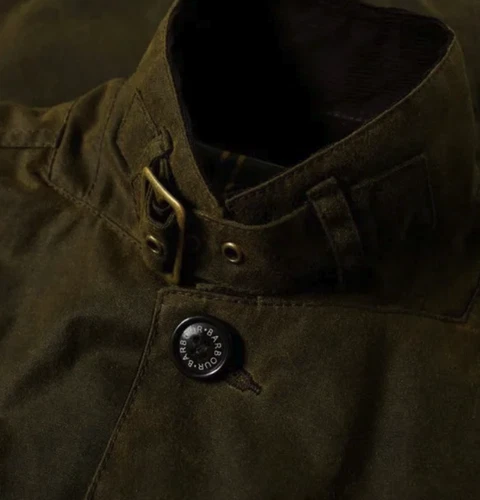 BARBOUR LUTZ Waxed Jacket Olive Rugged Sophistication MSRP$520 British Luxury image 10