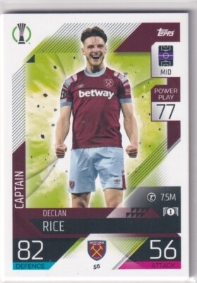 Topps Match Attax Champions League 22/23 Nr. 56 Declan Rice Captain