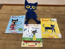 Kohls Cares Pete the Cat Plush 15" Blue Yellow Stuffed Animal No Tag