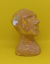 "White ear" -Original Clay Sculpture. Hand made and glazed. Not perfect.