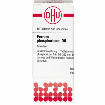 FERRUM PHOSPHORICUM D 6 Tabletten 80 St PZN01770846