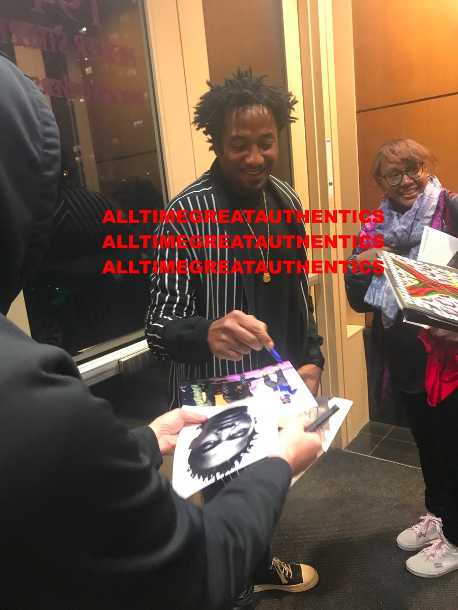Q-TIP - A TRIBE CALLED QUEST SIGNED 8x10 PHOTO HIP HOP ICON PROOF
