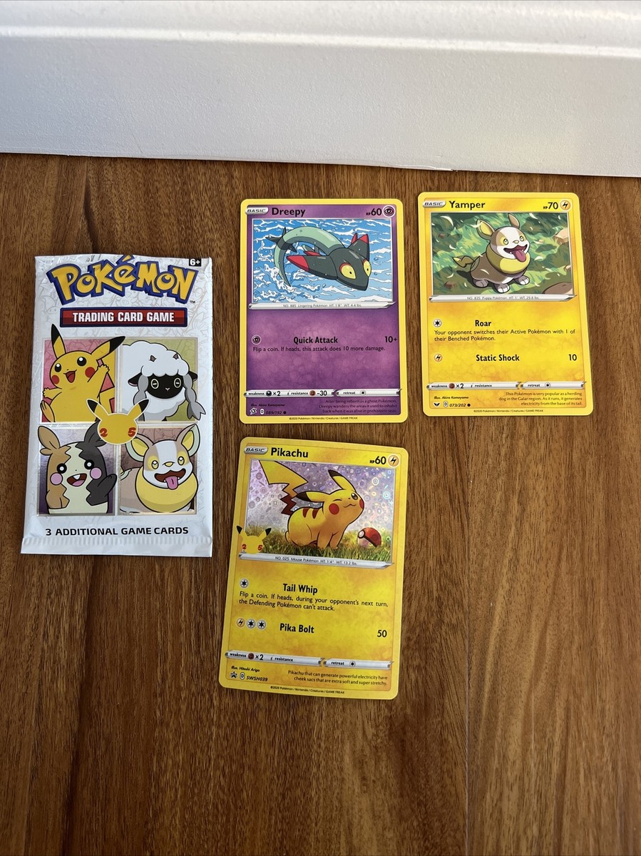 General Mills Cereal Pokemon 25th Anniversary Pokemon Sealed Card Packs Log  of 2 | eBay