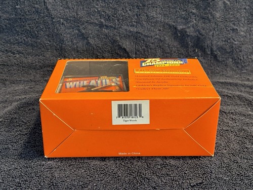 1999 75th Wheaties Collectibles 24K Gold Signature Mini Cereal Box Tiger Woods - Picture 11 of 13