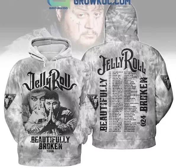 Jelly Roll The Beautifully Broken Tour 2024 Hoodie 3D