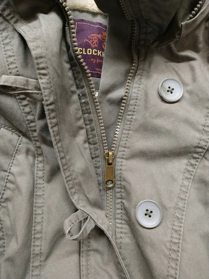 Chaqueta de Campo Extraíble con Capucha Estilo Militar CLOCk HOUSE Damas Talla M Foto 3 de 4