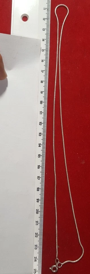 catenina in argento 925  cm. 50  uomo donna grammi 4.27 circa Spessa 1,10 Mm - Immagine 4 di 4