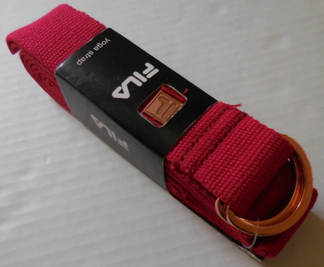 FILA Adult Unisex Red Yoga Strap or Pilates Exercise Metal Badge Logo Set of 10 - Image 2 of 4