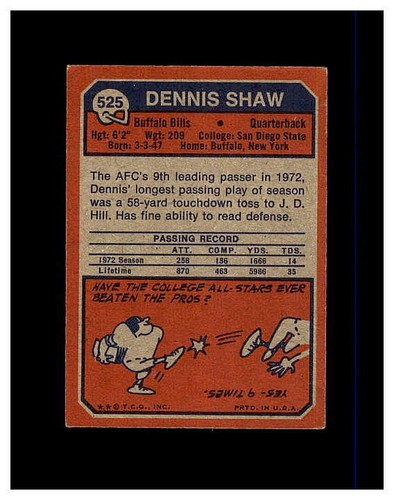 1973 TOPPS FOOTBALL #270 - 528 YOU PICK SEE PHOTOS OF EVERY CARD **NEW LISTING** - Picture 392 of 398
