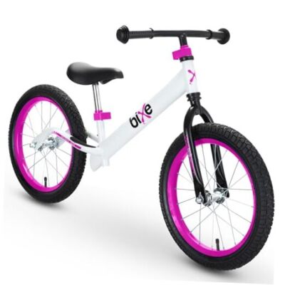 Balance Bike: for Big Kids Aged 4, 5, 6, 7, 8 and 9 Years Old - No Pedal Pink