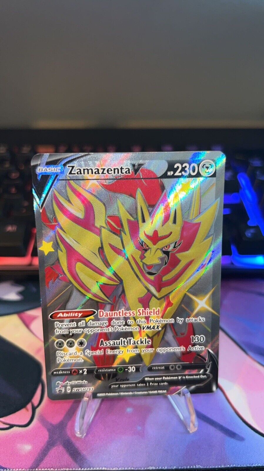 Mavin  Pokémon TCG Zamazenta V (Shiny) SWSH Black Star Promos SWSH293 Holo  Promo