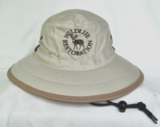 *WILDLIFE RESTORATION* Bucket hat *WATERSHIP TRADING CO.* made in USA