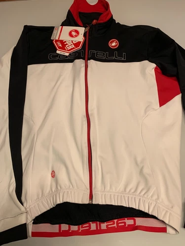 Castelli Poggio 231 Winter Jacket Black Soft Shell Wind Stopper Size L  New