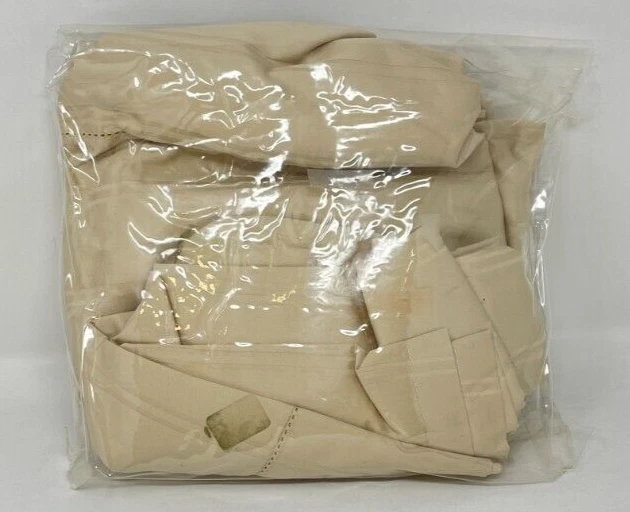 Sábana plana a rayas de algodón egipcio Hotel Collection 600 TC - REINA - arena Foto 4 de 4