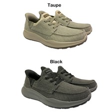Skechers Men's Hands Free Swift Fit Moccasin Toe Canvas Sneaker, 255010S