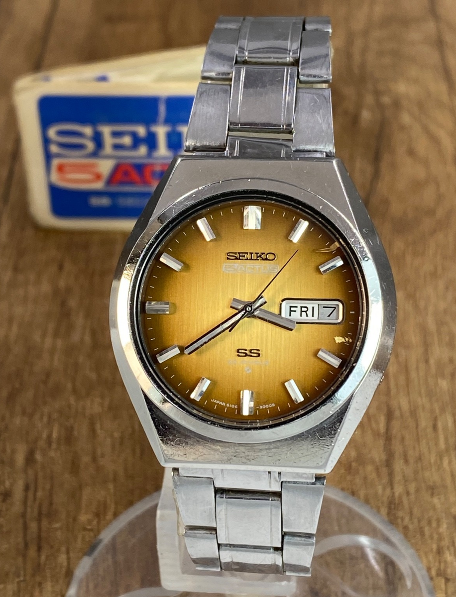 Seiko 5 Actus SS vintage automatic 23 jewels Japan mens watch | eBay