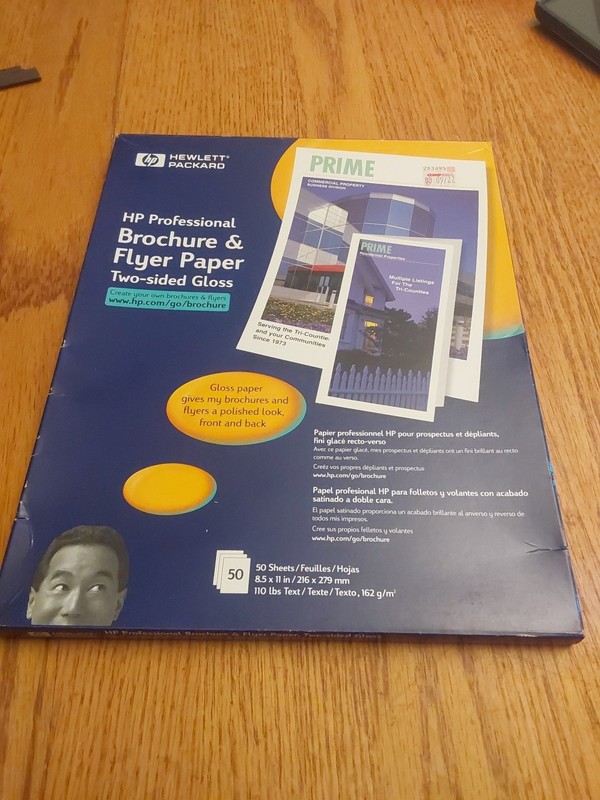 Hewlett Packard Brochure Paper  Two sided Printing