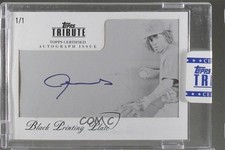 2012 Topps Tribute Printing Plate Black Encased 1/1 Jemile Weeks Auto 0x0