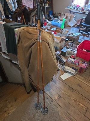 vintage bamboo Jofa vM ski sticks sweden 52 1/2 pole