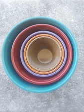 Rachel Ray Cucina - 5 piece measuring cup nesting set Melamine multicolored 