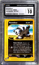 Pokémon Card Houndour CGC 10 Gem Mint, e-Reader Aquapolis 87/147, 2003 (1) on eBay