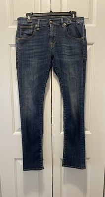 R13 Skate Women s Jeans SZ 28 Soho Blue Denim Stretch Boy Straight Made In Italy