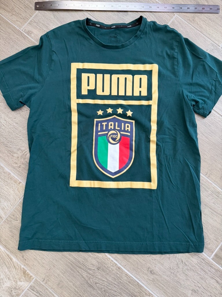 Puma Italy FIGC Soccer T-Shirt Mens XL Green Italia National Team Football Tee T thumbnail 5