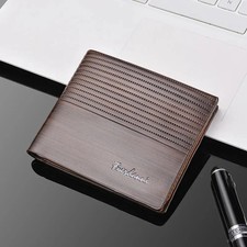 Men's Bifold Wallet Money ID Credit Card Holders Men Short Purse RFID Blocking