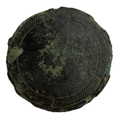 GEORGIAN DANDY BUTTON 27MM COPPER ALLOY DORSET METAL DETECTING  FIND