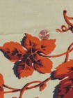 Vtg Cotton-Rayon Ivy Vines Tablecloth, 50”x 42” 1950-60s Vibrant Colors, Nice!! — photo 8