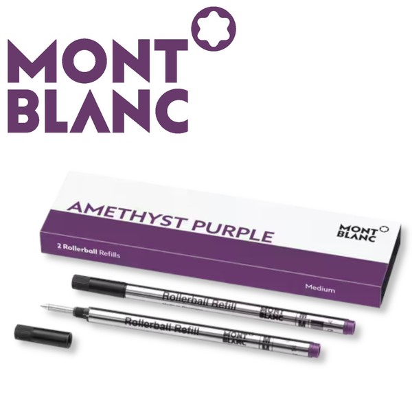 Montblanc Rollerball Tintenschreiber Refill Mine M Amethyst Purple Lila 2 StüCk-image