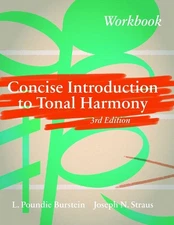 Concise Introduction to Tonal Harmony Workbook by L. Poundie Burstein Paperback