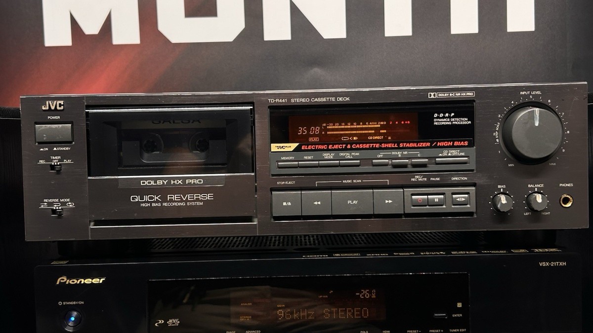 JVC TD-R441 auto-reverse cassette deck player and recorder Used
