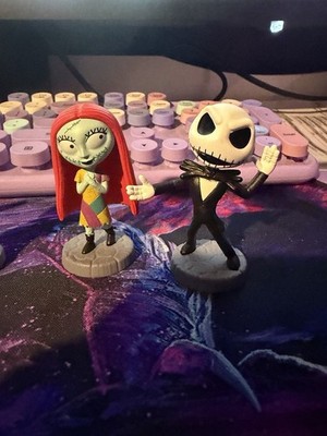 Nightmare Before Christmas Figurine 4 Set Jack Sally Boogie Christmas Jack