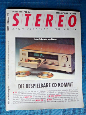 STEREO 10/91, MARANTZ CDR 850, WADIA POWER DAC, I.Q.TREND 2, BECKER MONTE CARLO
