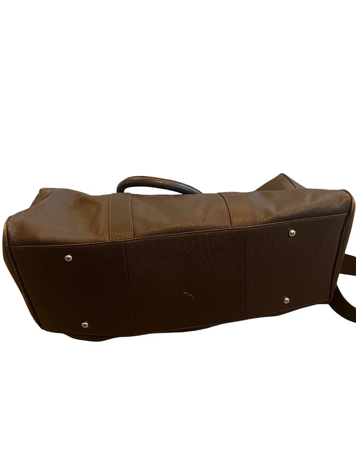 Bolsa de viagem Cole Haan marrom couro pebbled Weekender - Imagem 2 de 4